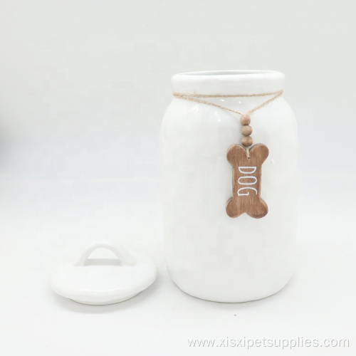High Quality Pet Food Storage Dog Ceramic Jar